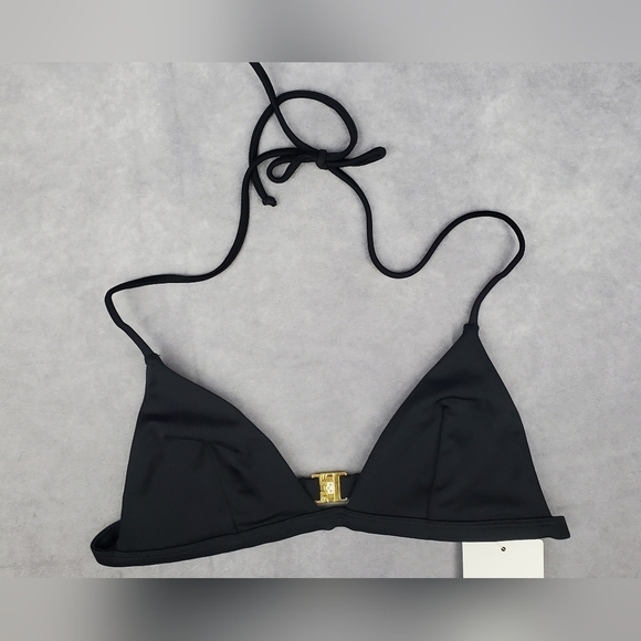 L’Agent by Agent Provocateur Tayler Black Triangle Bikini Top Size Small - Picture 1 of 9
